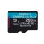 Kingston Technology 256GB microSDXC Canvas Go! Plus Gen4 200R A2 U3 enkel pakket zonder adapter (SDCG4/256GBSP) thumbnail