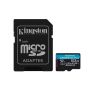 Kingston Technology 512GB microSDXC Canvas Go! Plus Gen4 200MB/s A2 U3 V30 kaart + adapter (SDCG4/512GB) thumbnail