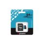 Kingston Technology 64GB microSDXC Canvas Go! Plus Gen4 200MB/s A2 U3 V30 kaart + adapter (SDCG4/64GB) thumbnail