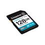 Kingston Technology 128GB SDXC Canvas Go Plus Gen4 200MB/s C10 UHS-I U3 V30 (SDG4/128GB) thumbnail