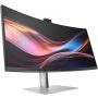 HP Serie 7 Pro 34 inch WQHD Conferencing Monitor - 734pm pvc-vrij (8K157A5) thumbnail