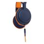 V7 HU590E hoofdtelefoon/headset Bedraad Hoofdband Onderwijs USB Type-C / USB Type-A Blauw, Oranje (HU590E) thumbnail