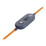 V7 HU590E hoofdtelefoon/headset Bedraad Hoofdband Onderwijs USB Type-C / USB Type-A Blauw, Oranje (HU590E) thumbnail