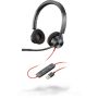 POLY 3320 Headset Bedraad Hoofdband Oproepen/muziek USB Type-A Zwart (213934-01) thumbnail