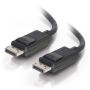 C2G 1m DisplayPort Cable with Latches 4K - 8K UHD M/M - Black Zwart (84400) thumbnail