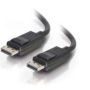 C2G 1m DisplayPort Cable with Latches 4K - 8K UHD M/M - Black Zwart (84400) thumbnail
