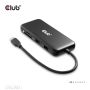 CLUB3D 8-1 Portable Dock USB Type-C® 10Gbps to HDMI™ and DisplayPort™ 8K30Hz PD Max.100Watt (CSV-2551) thumbnail