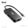 CLUB3D 8-1 Portable Dock USB Type-C® 10Gbps to HDMI™ and DisplayPort™ 8K30Hz PD Max.100Watt (CSV-2551) thumbnail