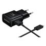 Samsung EP-TA20 Universeel Zwart AC Snel opladen Binnen, Buiten (EP-TA20EBECGWW) thumbnail