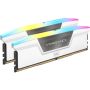 Corsair VENGEANCE RGB DDR5 6400MT/s 32GB - White DIMM / 2x16GB / DDR5 / 1.40V / Intel XMP & AMD EXPO (CMH32GX5M2B6400Z32W) thumbnail