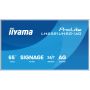 iiyama LH6581UHSG-1AG beeldkrant Interactief flatscreen 163,8 cm (64.5") Wifi 500 cd/m² 4K Ultra HD Wit Type processor Android 10 24/7 (LH6581UHSG-1AG) thumbnail