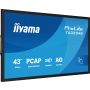 iiyama T4329AS-B1AG beeldkrant Interactief flatscreen 108 cm (42.5") LED Wifi 500 cd/m² 4K Ultra HD Zwart Touchscreen Type processor Android 24/7 (T4329AS-B1AG) thumbnail