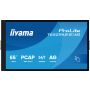 iiyama T6529AS-B1AG beeldkrant Interactief flatscreen 163,8 cm (64.5") LED Wifi 500 cd/m² 4K Ultra HD Zwart Touchscreen Type processor Android 24/7 (T6529AS-B1AG) thumbnail