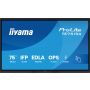 iiyama TE7515A-B1AG beeldkrant Digitale signage flatscreen 189,2 cm (74.5") Wifi 550 cd/m² 4K Ultra HD Zwart Touchscreen Type processor Android (TE7515A-B1AG) thumbnail