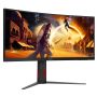 AOC G4 CU34G4Z computer monitor 86,4 cm (34") 3440 x 1440 Pixels Wide Quad HD LED Zwart, Rood (CU34G4Z) thumbnail