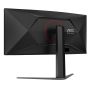 AOC G4 CU34G4Z computer monitor 86,4 cm (34") 3440 x 1440 Pixels Wide Quad HD LED Zwart, Rood (CU34G4Z) thumbnail
