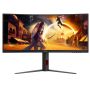 AOC G4 CU34G4Z computer monitor 86,4 cm (34") 3440 x 1440 Pixels Wide Quad HD LED Zwart, Rood (CU34G4Z) thumbnail