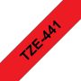 Brother TZE-441 labelprinter-tape Zwart op rood (TZE-441) thumbnail