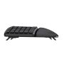 Trust Keyra Ergonomisch Draadloos Toetsenbord - Ergonomisch toetsenbord – USB en Bluetooth verbinding – QWERTY US International – Zwart (25459) thumbnail