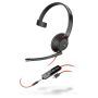 POLY Blackwire 5210 Headset Bedraad Hoofdband Kantoor/callcenter USB Type-C Zwart (207587-201) thumbnail