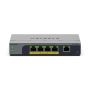 NETGEAR GS105EPP Unmanaged Gigabit Ethernet (10/100/1000) Power over Ethernet (PoE) Bureaublad-/wandmontage Grijs (GS105EPP-100EUS) thumbnail