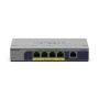 NETGEAR GS105PP Unmanaged Gigabit Ethernet (10/100/1000) Power over Ethernet (PoE) Bureaublad-/wandmontage Grijs (GS105PP-300EUS) thumbnail