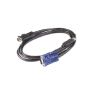APC AP5257 toetsenbord-video-muis (kvm) kabel Zwart 3,66 m (APF8896ID-BLU02) thumbnail