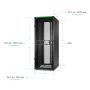 APC NetShelter SX Networking Enclosure, 42U, 1991H x 750W x 1070D mm, wtih Sides, Black (AR3140B2) thumbnail