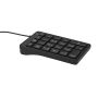 V7 KP350 numeriek toetsenbord Laptop/pc USB Zwart (KP350) thumbnail