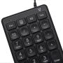 V7 KP350 numeriek toetsenbord Laptop/pc USB Zwart (KP350) thumbnail