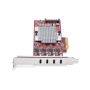 StarTech.com 4-Port USB-C PCIe Kaart, USB 3.2 10Gbps, USB Type-C PCI Express Uitbreidingskaart, 4x Onafhankelijke USB Controllers, Windows/Linux/macOS, TAA-Compliant (P10Q4C-USB-CARD) thumbnail