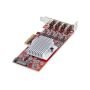 StarTech.com 4-Port USB-C PCIe Kaart, USB 3.2 10Gbps, USB Type-C PCI Express Uitbreidingskaart, 4x Onafhankelijke USB Controllers, Windows/Linux/macOS, TAA-Compliant (P10Q4C-USB-CARD-LP) thumbnail