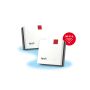 FRITZ! Mesh Set FRITZMESH SET 1600 2-PACK EDITION INTERNATIONAL Dual-band (2.4 GHz / 5 GHz) Wi-Fi 6 (802.11ax) Rood, Wit Intern (20003126) thumbnail