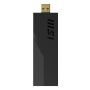 MSI BE6500 WiFi7 USB Stick - Dongle interfacekaart/-adapter USB 3.2 Gen 1 (3.1 Gen 1) (GUBE65) thumbnail