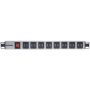 Intellinet 164580 energiedistributie 1U Blauw, Grijs (I-CASE STRIP-U16F) thumbnail