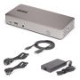 StarTech.com 150UE-USB4DOCKTRIPLE laptop dock & poortreplicator Bedraad USB4 Grijs (150UE-USB4DOCKTRIPLE) thumbnail