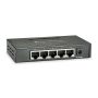 LevelOne GEU-0523 netwerk-switch Unmanaged Gigabit Ethernet (10/100/1000) Zwart (GEU-0523) thumbnail