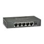 LevelOne GEU-0523 netwerk-switch Unmanaged Gigabit Ethernet (10/100/1000) Zwart (GEU-0523) thumbnail