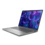 HP ZBook 8 G1i Wolf Pro Security Edition Intel Core Ultra 9 285H Mobiel werkstation 40,6 cm (16") WUXGA 32 GB DDR5-SDRAM 1 TB SSD NVIDIA RTX 500 Ada Wi-Fi 7 (802.11be) Windows 11 Pro AI Workstation, AI PC Zilver (B72VDET#ABH) thumbnail