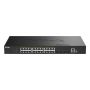 D-Link DGS-1530-28P/E netwerk-switch Managed L2 Gigabit Ethernet (10/100/1000) Power over Ethernet (PoE) Zwart (DGS-1530-28P/E) thumbnail