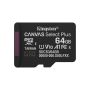 Kingston Technology 64GB microSDXC Canvas Select Plus Gen3 100MB/s A1 kaart + adapter (SDCS3/64GB) thumbnail