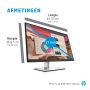 HP E24u G4 computer monitor 60,5 cm (23.8") 1920 x 1080 Pixels Full HD LCD Zwart, Zilver (189T0AA#ABB) thumbnail