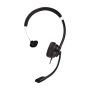 V7 HU411 hoofdtelefoon/headset Bedraad Hoofdband Kantoor/callcenter Zwart (HU411) thumbnail