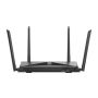 D-Link EXO AC2600 MU-MIMO draadloze router Gigabit Ethernet Dual-band (2.4 GHz / 5 GHz) Zwart (DIR-882) thumbnail