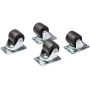 StarTech.com Stevige Zwenkwielen voor Server Racks/Serverkasten/Patchkasten Set van 4 Universele M6 5cm Wielen Vervangings Zwenkwielen (45x75mm) voor 4 Post Racks Staal/Plastic (RKCASTER2) thumbnail