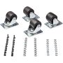 StarTech.com Stevige Zwenkwielen voor Server Racks/Serverkasten/Patchkasten Set van 4 Universele M6 5cm Wielen Vervangings Zwenkwielen (45x75mm) voor 4 Post Racks Staal/Plastic (RKCASTER2) thumbnail