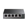 TP-Link TL-SF1005P Unmanaged Fast Ethernet (10/100) Power over Ethernet (PoE) Zwart (SF1005P) thumbnail