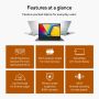 ASUS Vivobook Go 15 OLED E1504FA-L1367W AMD Ryzen™ 5 7520U Laptop 39,6 cm (15.6") Full HD 16 GB LPDDR5-SDRAM 512 GB SSD Wi-Fi 6E (802.11ax) Windows 11 Home Nederlands Zwart (90NB0ZR2-M00HW0) thumbnail