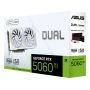 ASUS Dual -RTX5060TI-16G-WHITE NVIDIA GeForce RTX 5060 Ti 16 GB GDDR7 (90YV0MH7-M0NA00) thumbnail