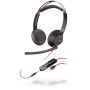 Poly Blackwire 5220 Headset Bedraad Hoofdband Kantoor/callcenter USB Type-C Zwart (207586-201) thumbnail